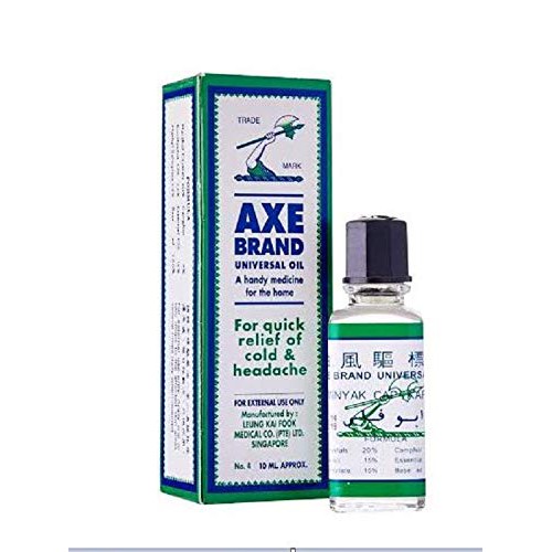 DẦU GIÓ CÂY BÚA TRẮNG AXE BRAND UNIVERSAL OIL 3ML SINGAPORE