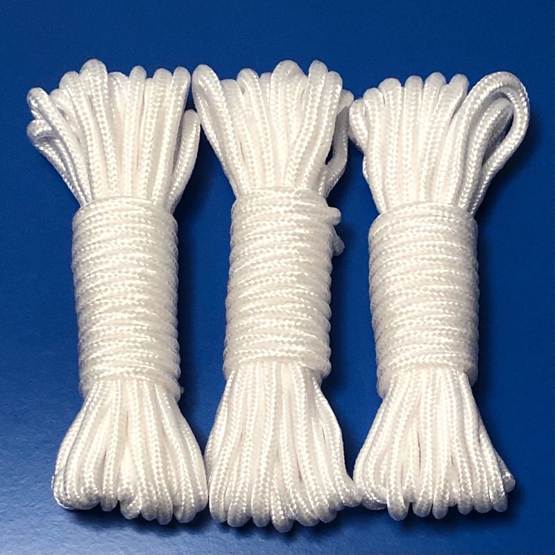 10 mét - Dây Dù tròn 4.5mm có lõi bóng đẹp dùng làm macrame, căng lều, dây phơi