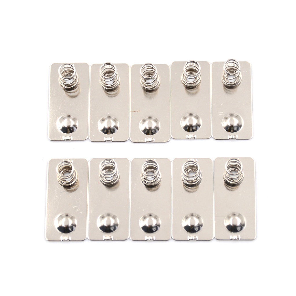 Bộ 10 tấm gắn pin JETTING có lò xo tiếp xúc chuyển đổi pin AA