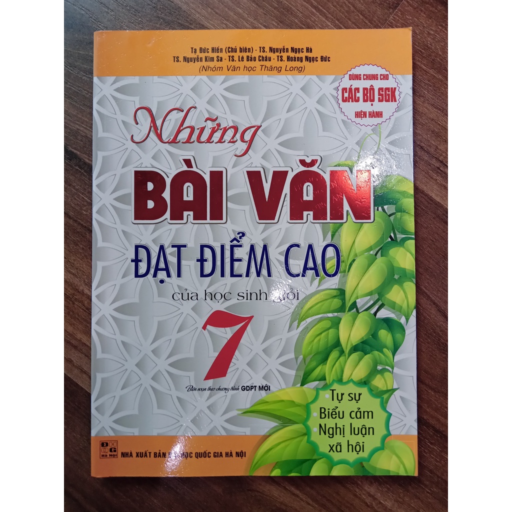 Sách - Những bài văn Đạt điểm cao của học sinh giỏi 7