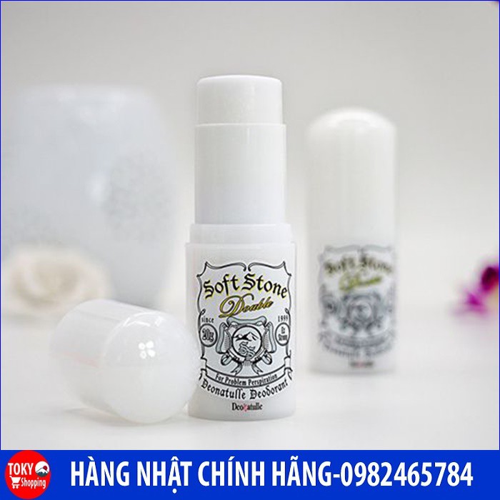 Lăn khử mùi đá khoáng Soft Stone Nhật Deonatulle 20g Mẫu Mới Nhất