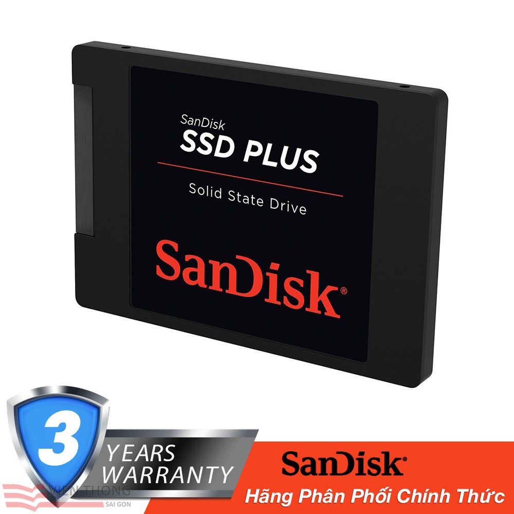 Ổ cứng SSD Sandisk Plus 120Gb SATA III - Hãng phân phối chính thức