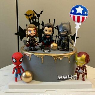 SIÊU NHÂN Avenger 6 MÓN TRANG TRÍ BÁNH