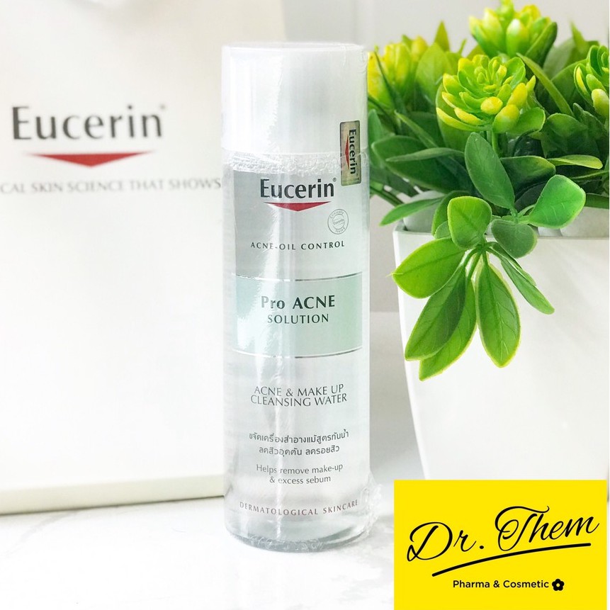 Nước Tẩy Trang Cho Da Dầu Mụn Eucerin Pro Acne Solution Acne & Make Up Cleansing Water 125ml-200ml Proacne