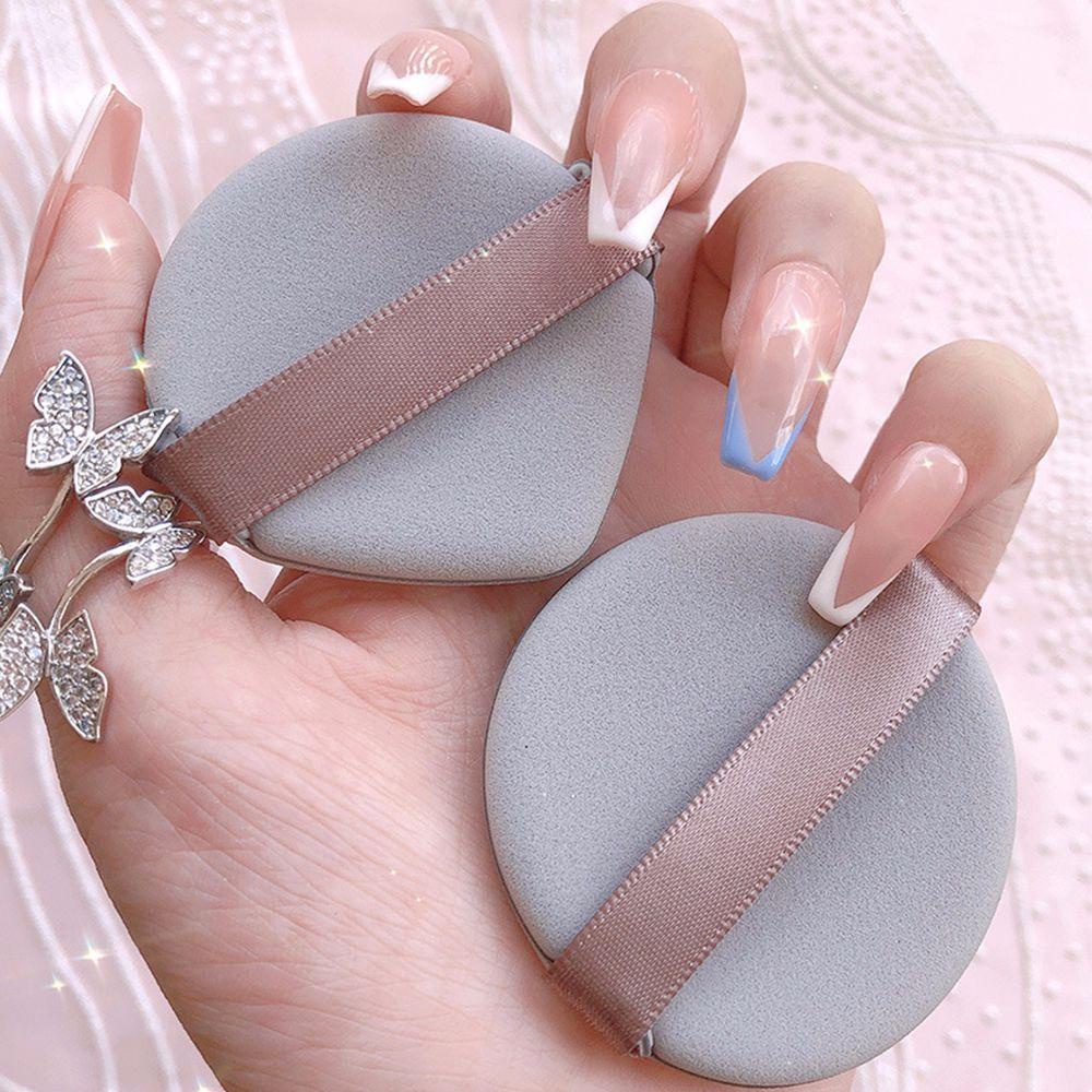 Mút Trang Điểm Ướt Và Khô Mềm Mại Hình Tròn Tiện Dụng