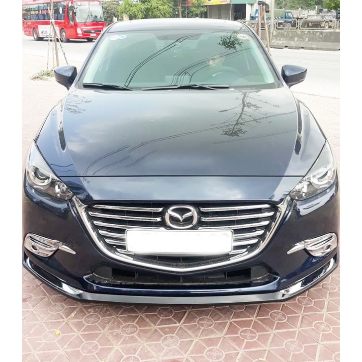 Ốp Trang Trí Mặt Ca lăng Mazda 3 2015 - 2016 , Mạ Crom Cao Cấp