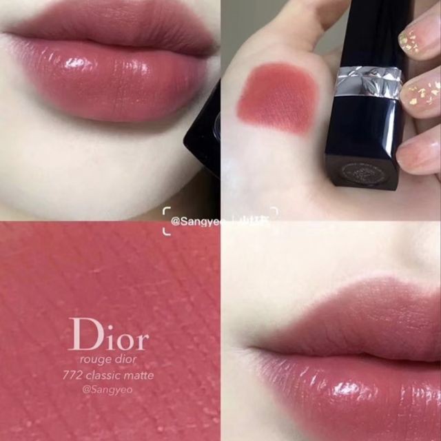 Son Dior mini matte 772 màu hồng đất