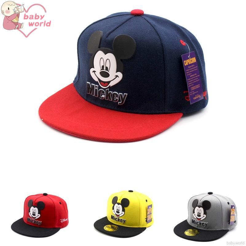 Mũ lưỡi thẳng hình Mickey xinh xắn cho bé