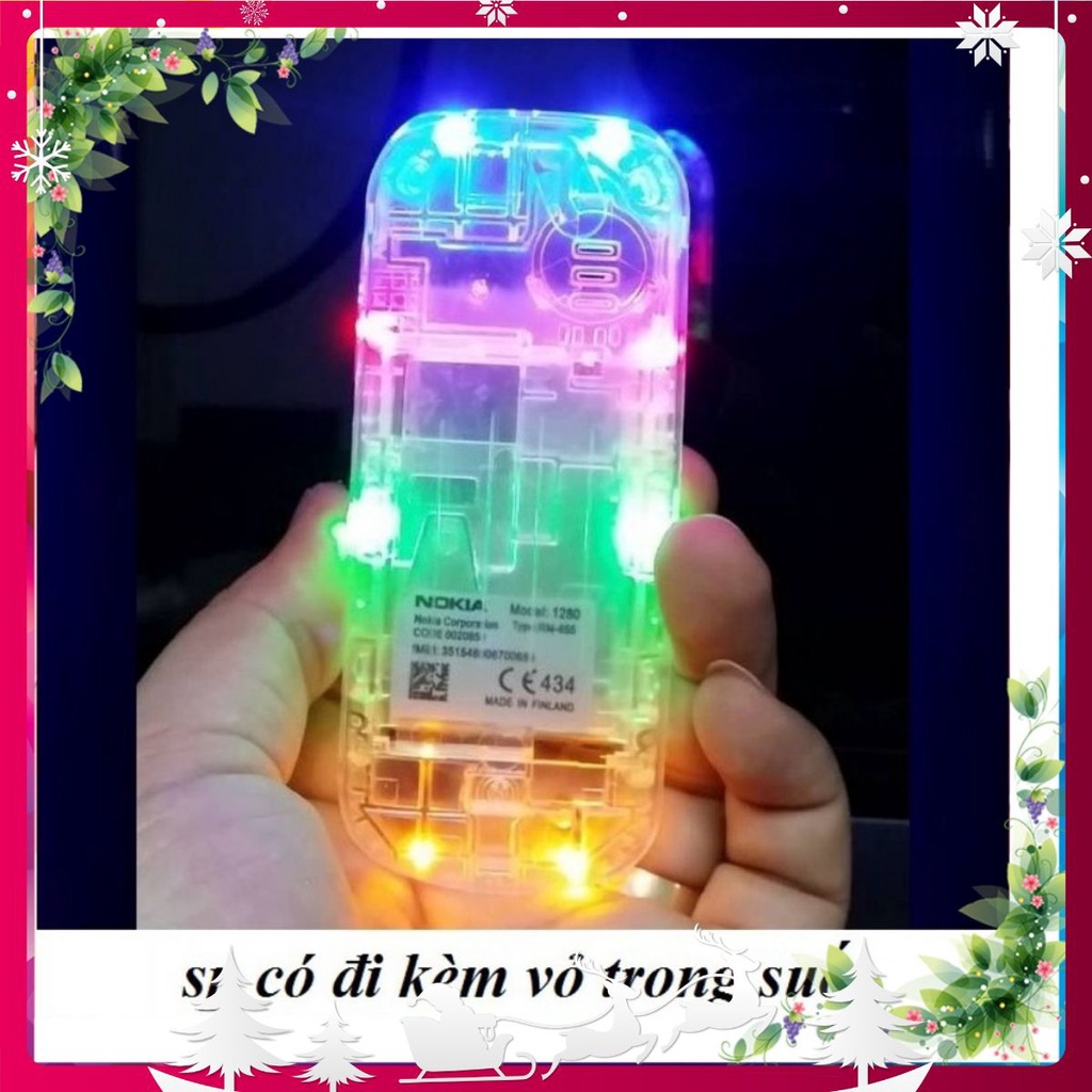 Combo Sườn Led+ Vỏ trong, phím bi cho nokia 1280