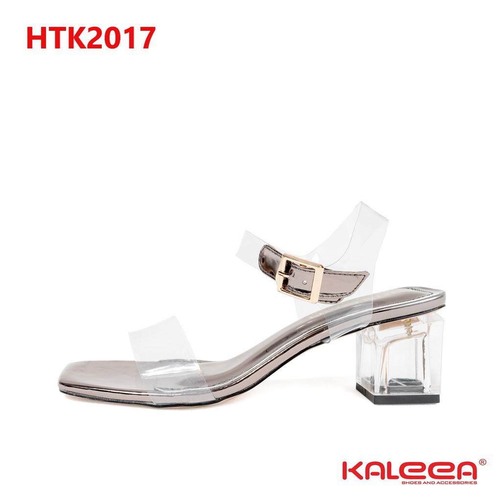 Giày Sandal nữ VNXK - Kaleea HTK2017 Sandal 5cm gót trụ vuông trong sành điệu, cá tính