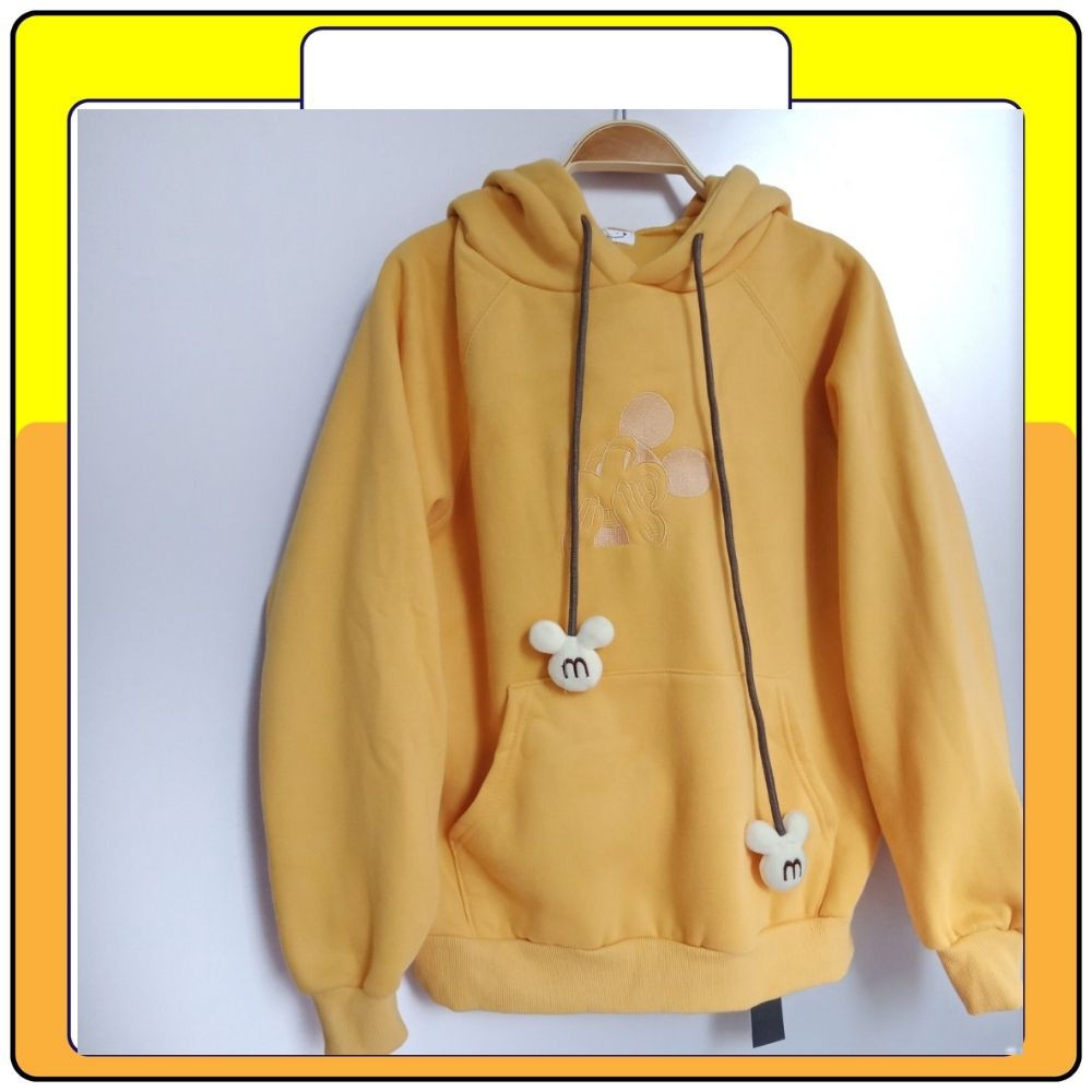 Áo hoodie nỉ mickey , áo khoác nỉ mũ ulzzang chất đẹp Queenshop