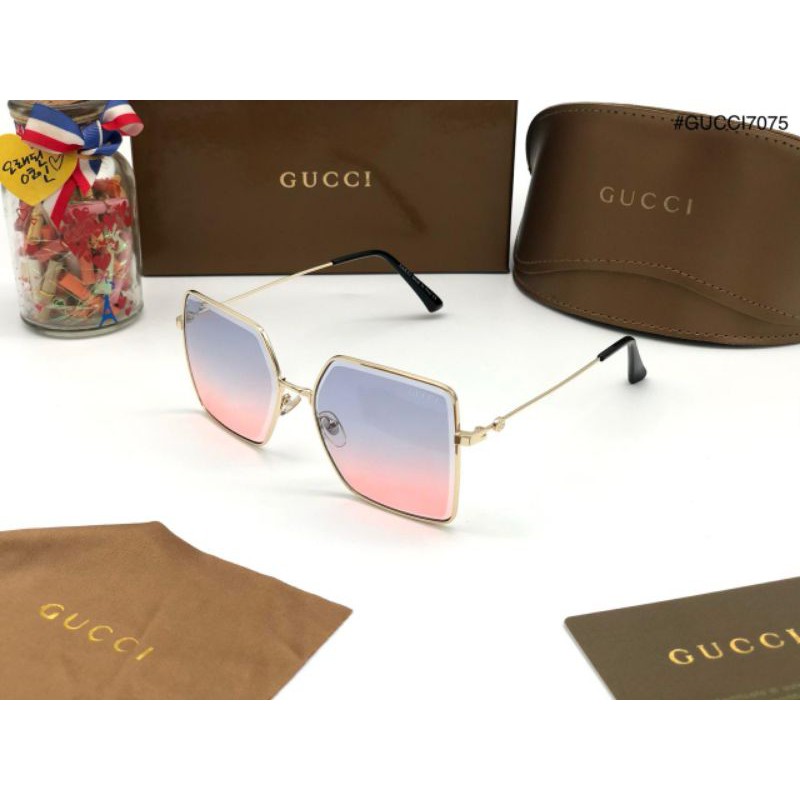 Kính Mát Gucci Chống Tia Bức Xạ Thời Trang Cao Cấp Cho Nữ