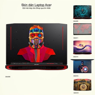 Skin dán Laptop Acer in hình 3D Abstract (inbox mã máy cho Shop)
