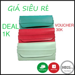 DEAL SỐC-ẢNH THẬT Bao da, túi da đựng mắt kính thời trang