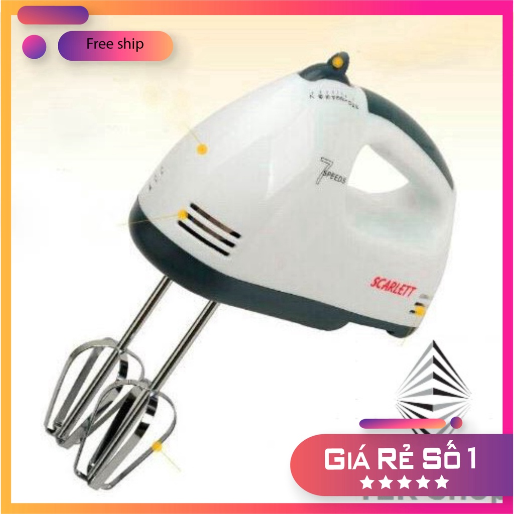 Máy Đánh Trứng Cầm Tay 7 Tốc Độ Công Suất 180W