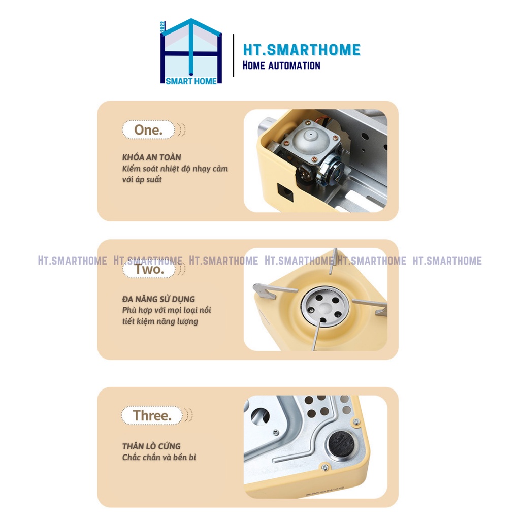 Bếp gas Mini Cassette Dr.Hows - Nhỏ gọn & di động - Lõi hợp kim - Tiết kiệm năng lượng