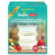 Bộ 3 Hộp thủy tinh chịu nhiệt Lock&amp;Lock Easy Seal Container 340ml
