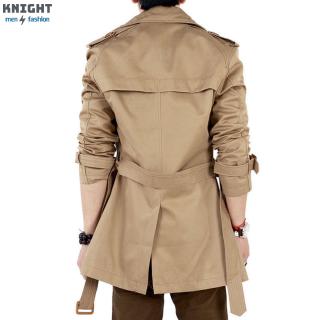 Áo gió dáng dài phối nút thời trang cho nam