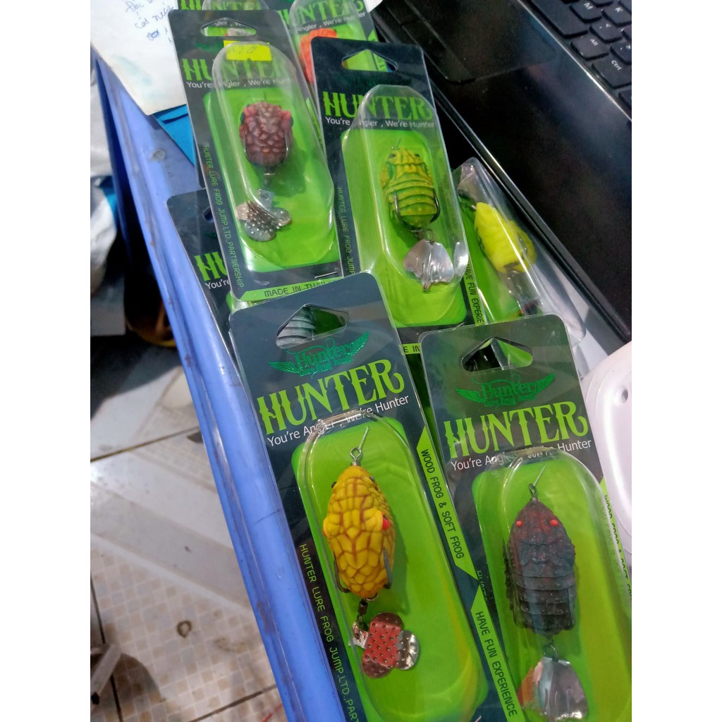 Mồi nhái hơi câu cá lóc HUNTER V5