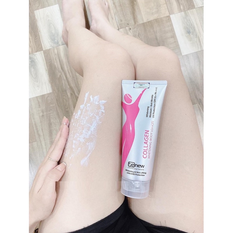 Hàng Chính Hãng - Kem dưỡng thể trắng da  BENEW Collagen Whitening Body Lotion SPF35+ PA+++ Hàn 200ml/ Hộp