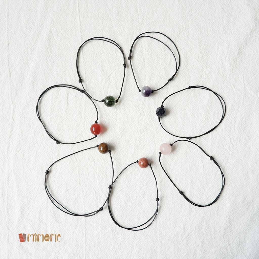 Vòng 1 hạt đá ( 7 màu )