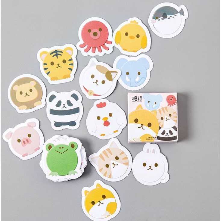 Hộp 46 Miếng Dán Sticker Trang Trí Giao Mẫu Ngẫu Nhiên