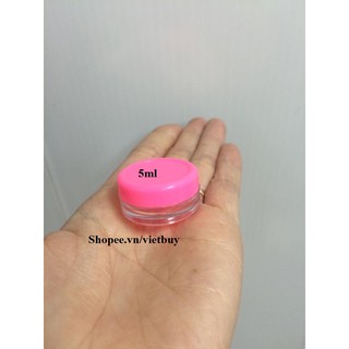Hũ nhựa nắp hồng 5ml