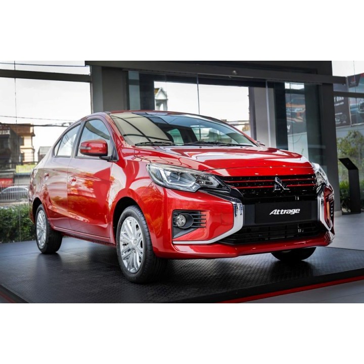 Ốp Nắp Bình Xăng Xe Mitsu Attrage 2016 đến 2022 Mạ Crom