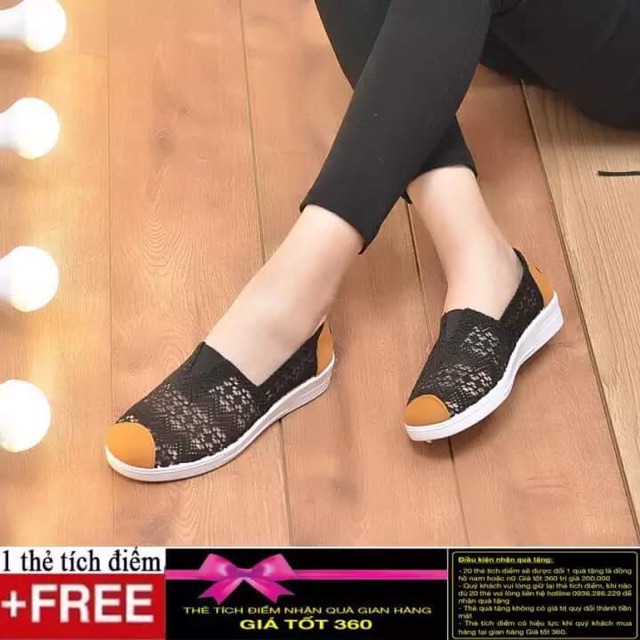 Xả giầy ren slip_on | BigBuy360 - bigbuy360.vn