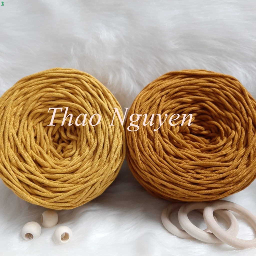 200g- Dây dệt macrame, dây dệt mắt na- 3mm. FULL COLOR