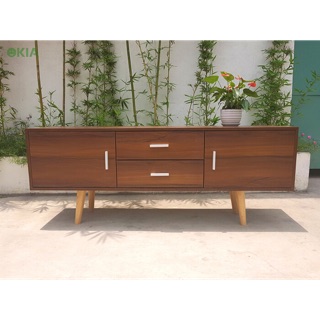 Kệ tivi gỗ công nghiệp MDF có hộc tủ, ngăn kéo cao cấp và sang trọng 160x40x55cm