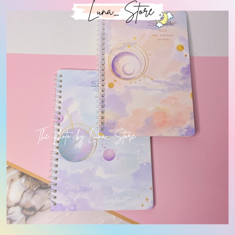 Sổ Lò Xo A5 Thiết Kế Sáng Tạo Galaxy Universe Hàn Quốc LUNA SLXVT01