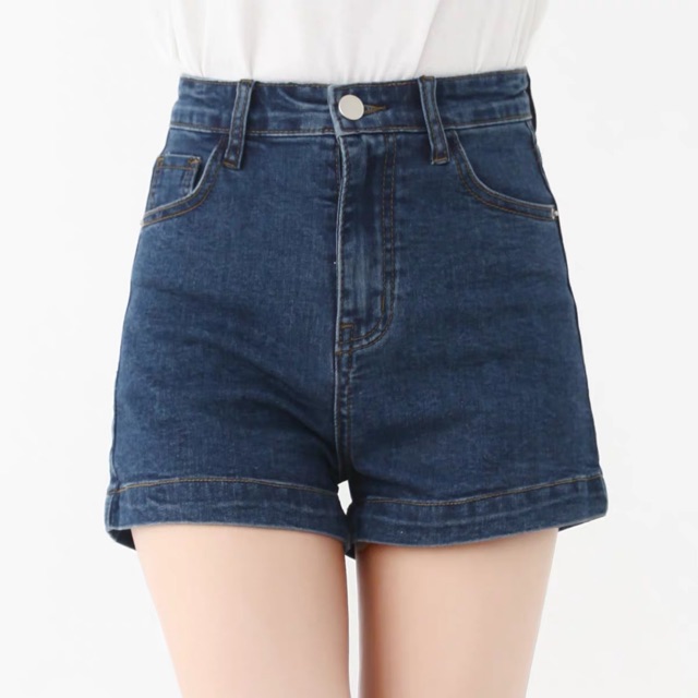 [BIG SIZE] QUẦN SHORT SIZE ĐẠI XANH ĐẬM LƯNG CAO CO DÃN MẠNH