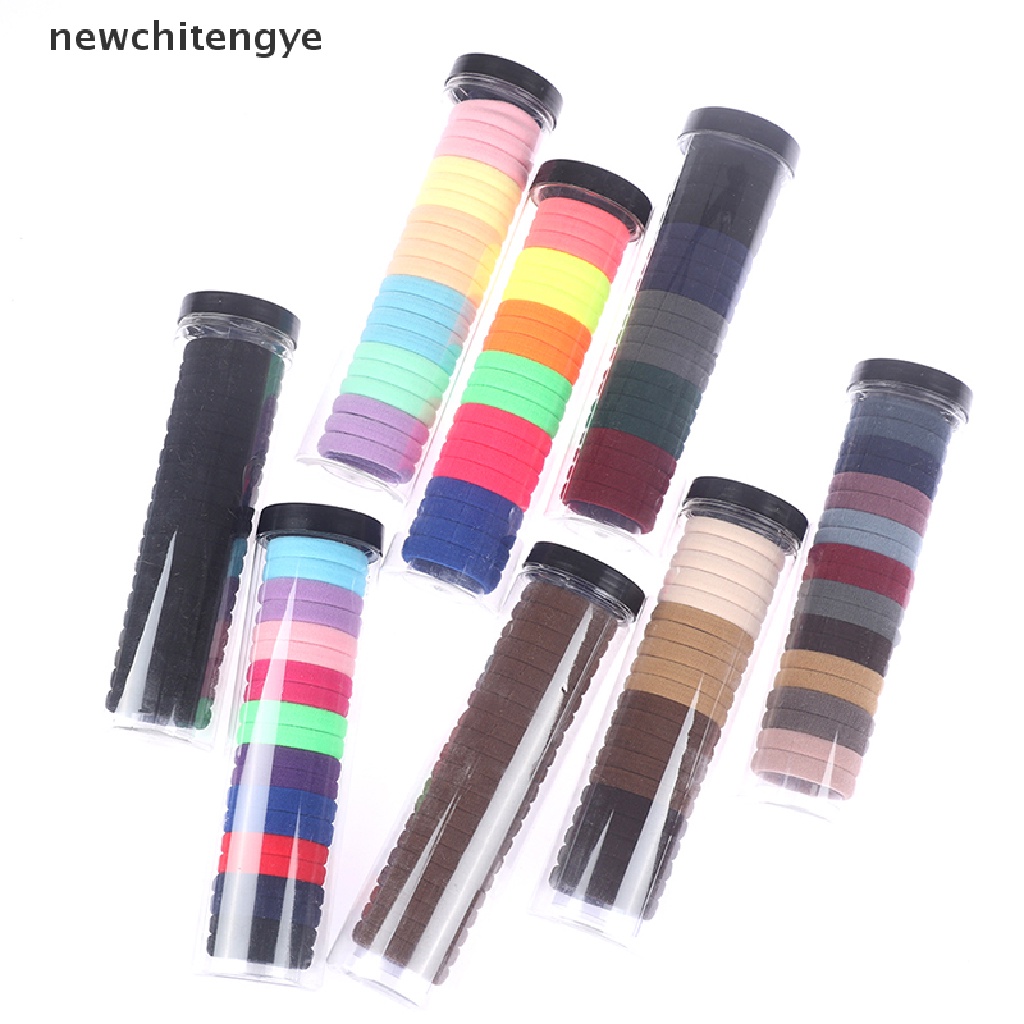 Set 20 Dây Cột Tóc Cao Su Co Giãn Nhiều Màu Sắc Cho Nữ