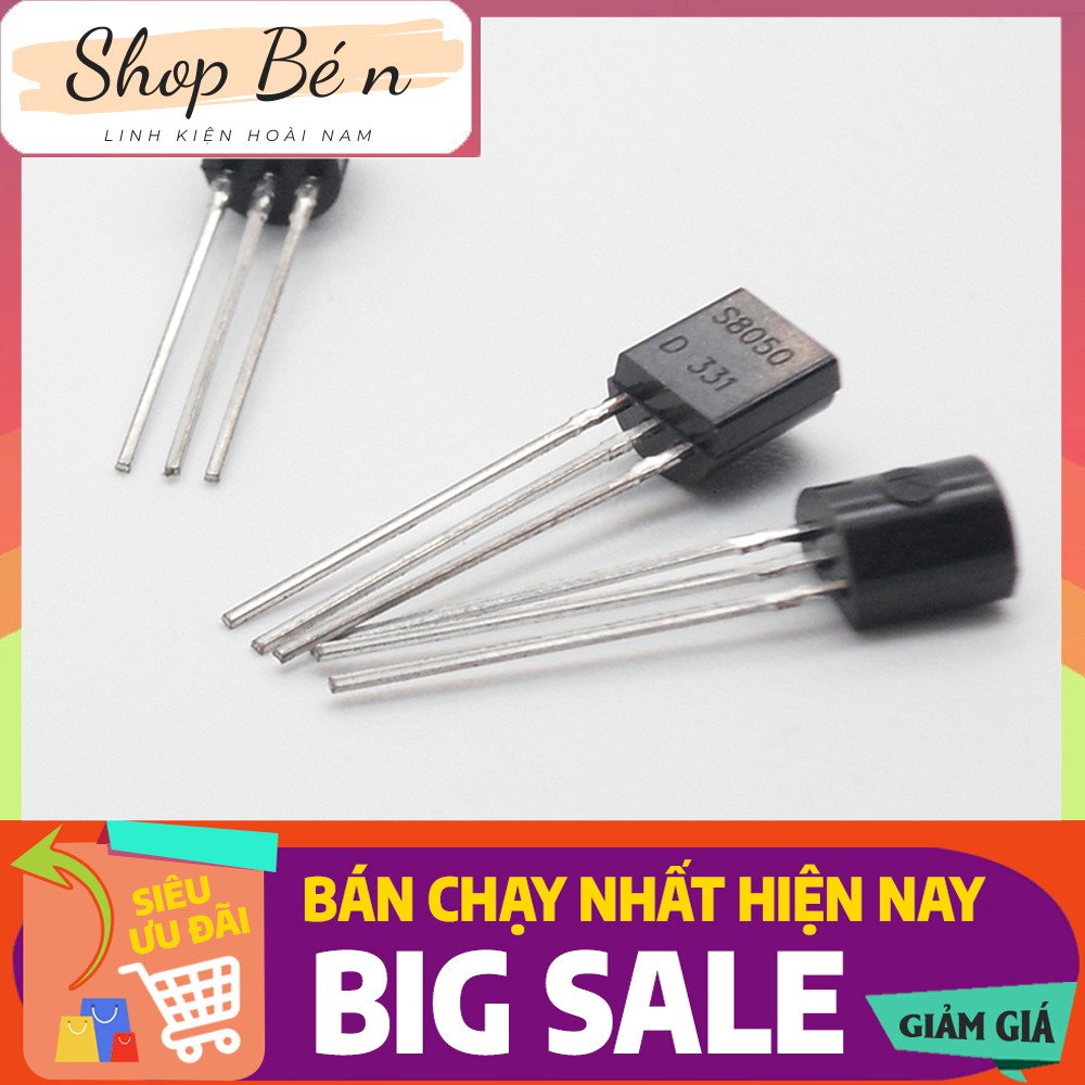 S8050 TO92 Trans NPN 0.5A 40V (DIP) (10c) | BigBuy360 - bigbuy360.vn