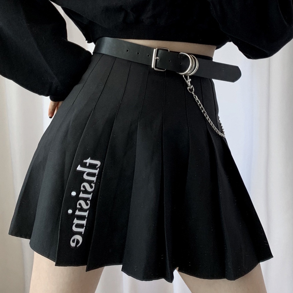Thắt lưng da PU phối dây xích phong cách thời trang cá tính dành cho nữ