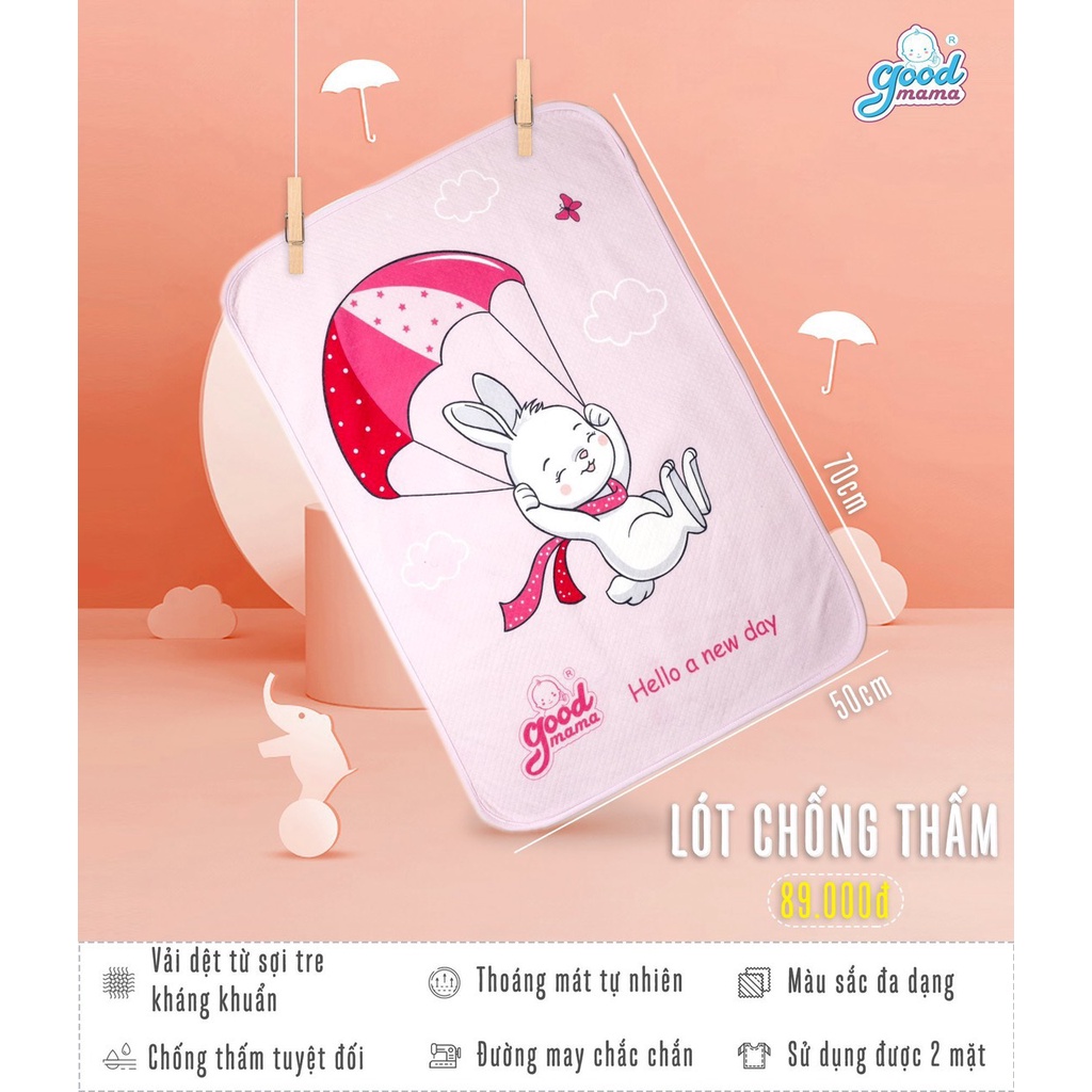 Miếng lót 4D Goodmama siêu chống thấm hàng chĩnh hãng cho bé