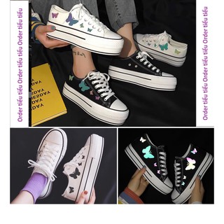 Giày thể thao sneaker bướm phản quang tăng chiều cao