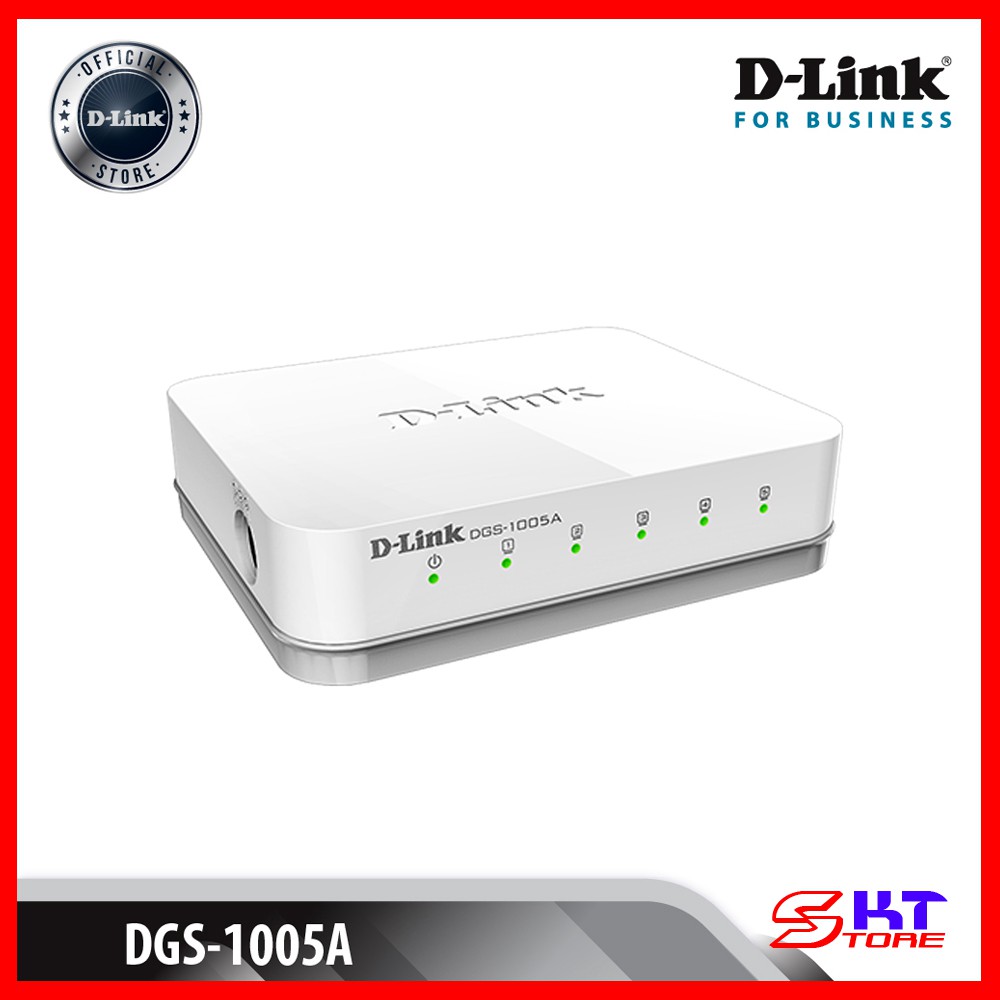 Bộ Chia Mạng Switch 5 Cổng D-Link DGS-1005A Tốc Độ 10/100/1000Mbps - Hàng Chính Hãng