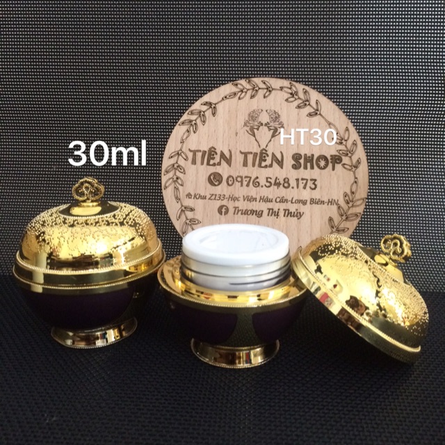 Hũ nhựa 30ml tím cao cấp