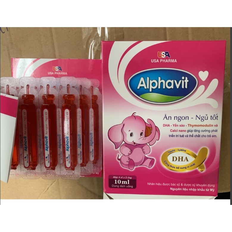 ALPHAVIT ĂN NGON SIRO giúp trẻ ăn ngon ngủ tốt