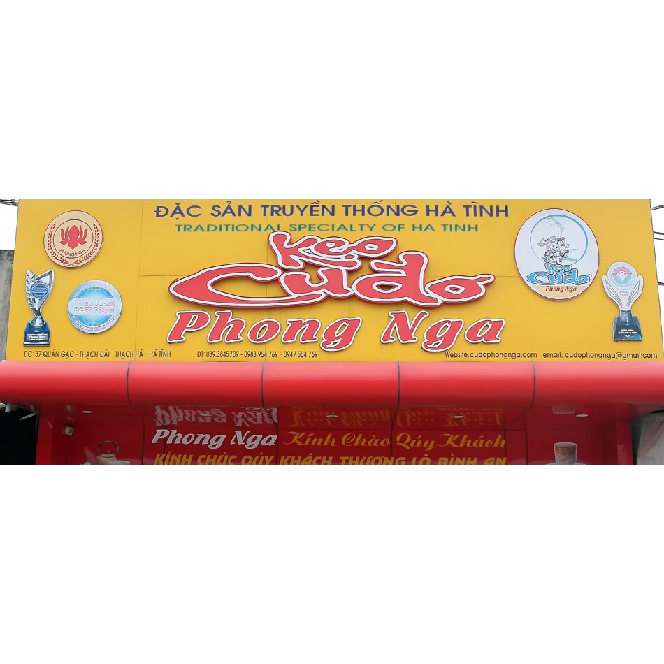 [ĐẶC SẢN HÀ TĨNH] HỘP Vừa 600gr Kẹo Cu đơ Phong Nga Đặc sản nổi tiếng Hà Tĩnh - Cu đơ Phong Nga Đặc sản Hà Tĩnh cực ngon