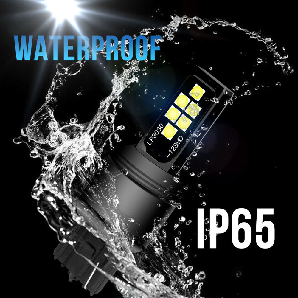 Đèn Tín Hiệu Phanh Xe Hơi 7443 W21 / 5w 7440 W21W 3030 12smd T20 Chất Lượng Cao