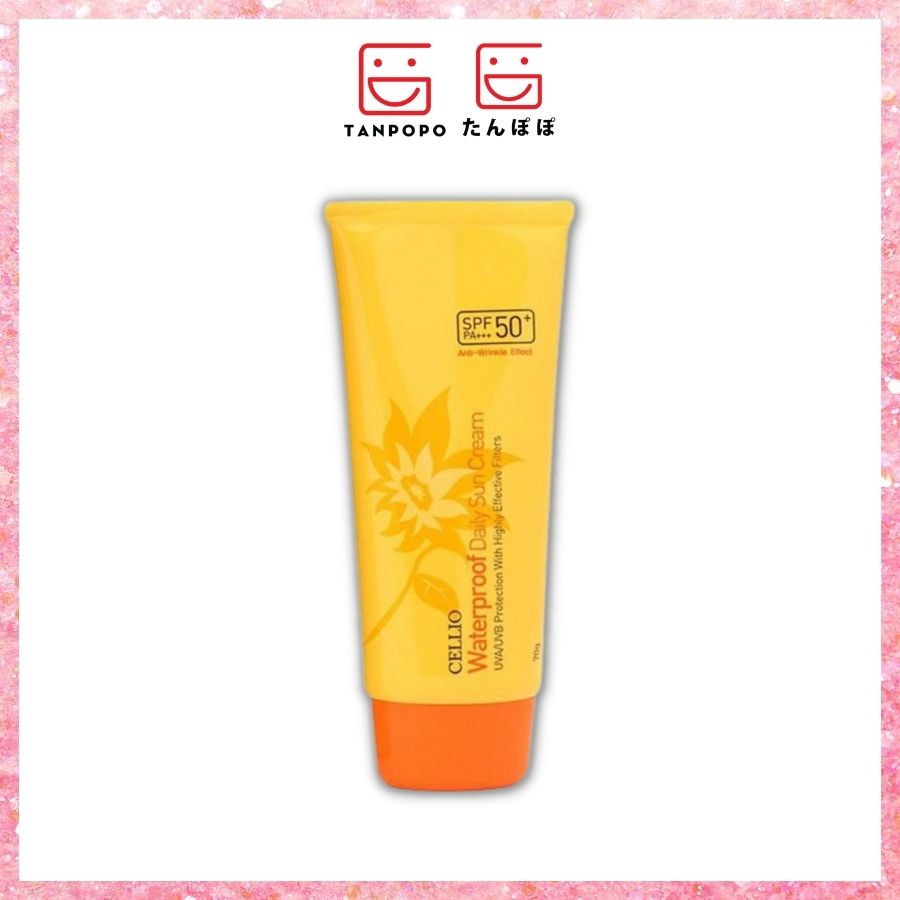 [Chính hãng] Kem Chống Nắng Cellio Waterproof Daily Sun Cream SPF50 70g