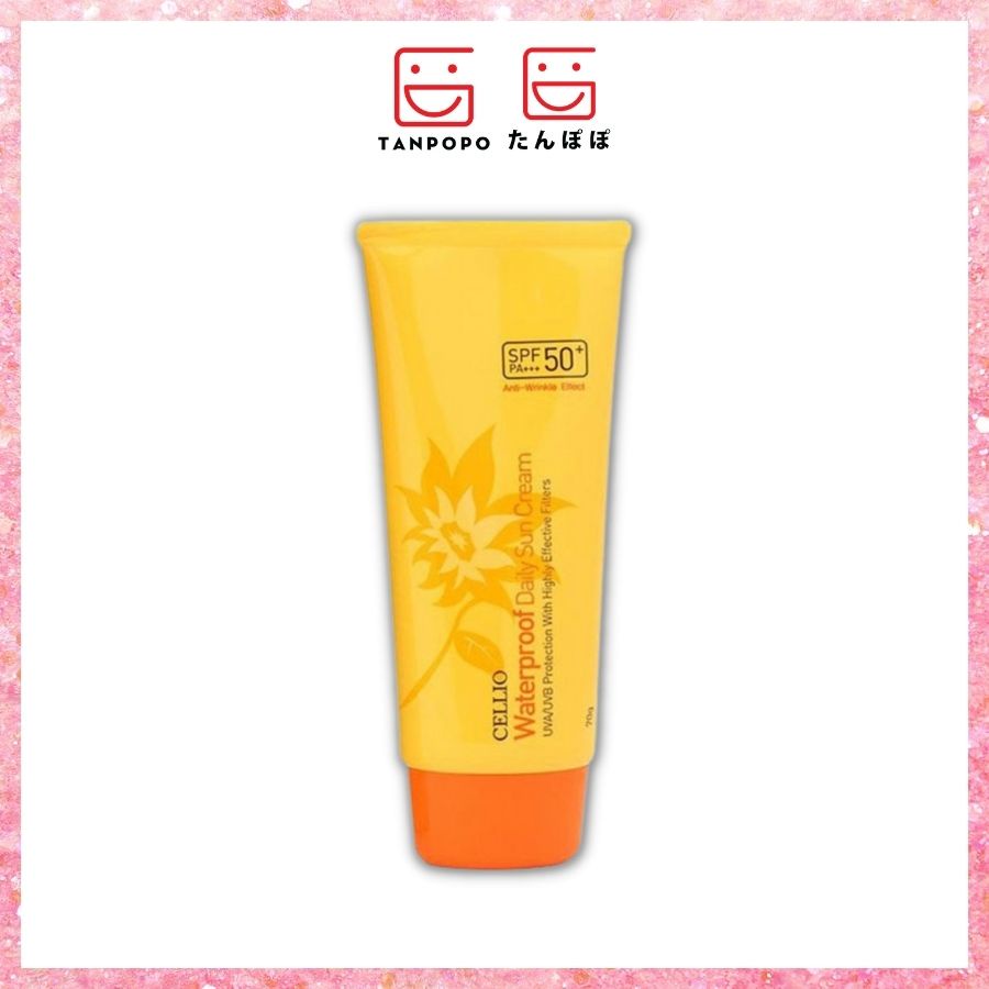 [Chính hãng] Kem Chống Nắng Cellio Waterproof Daily Sun Cream SPF50 70g