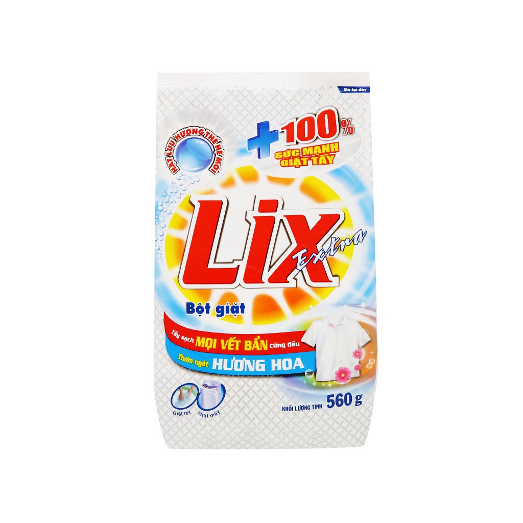 Bột giặt Lix Extra hương hoa 560g     ngochuyen03