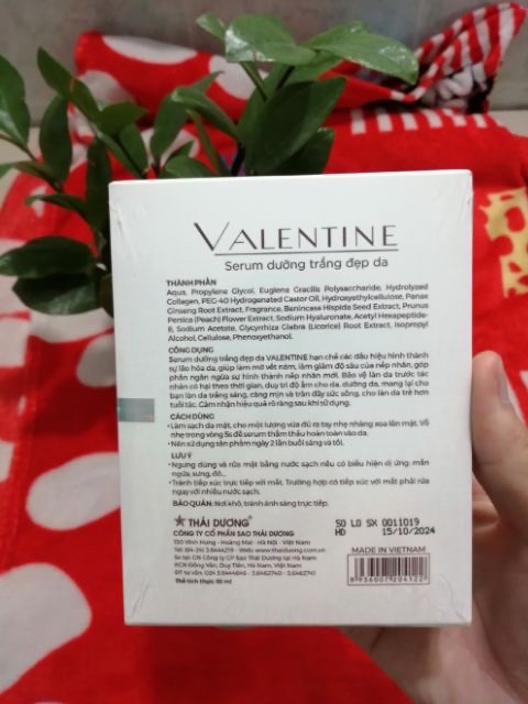 Serum valentine nâng cơ mặt trẻ hoá làn da