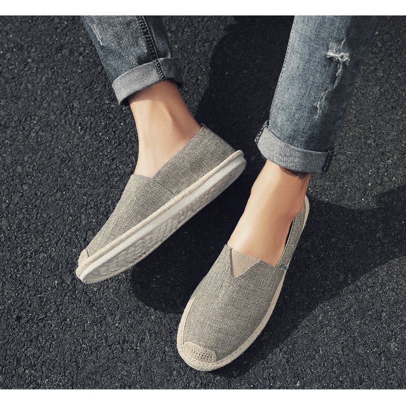 Giày lười vải nam cao cấp kiểu dáng trẻ trung năng động GLV01 | BigBuy360 - bigbuy360.vn