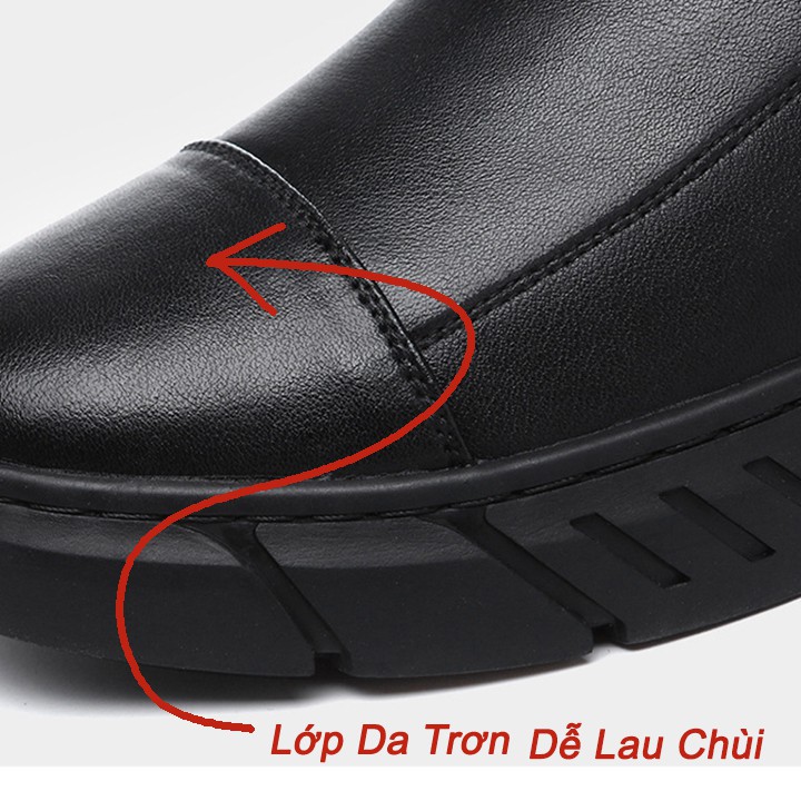 [GN09] GIÀY DA NAM TRƠN LÌ CAO CỔ THỜI TRANG | BigBuy360 - bigbuy360.vn