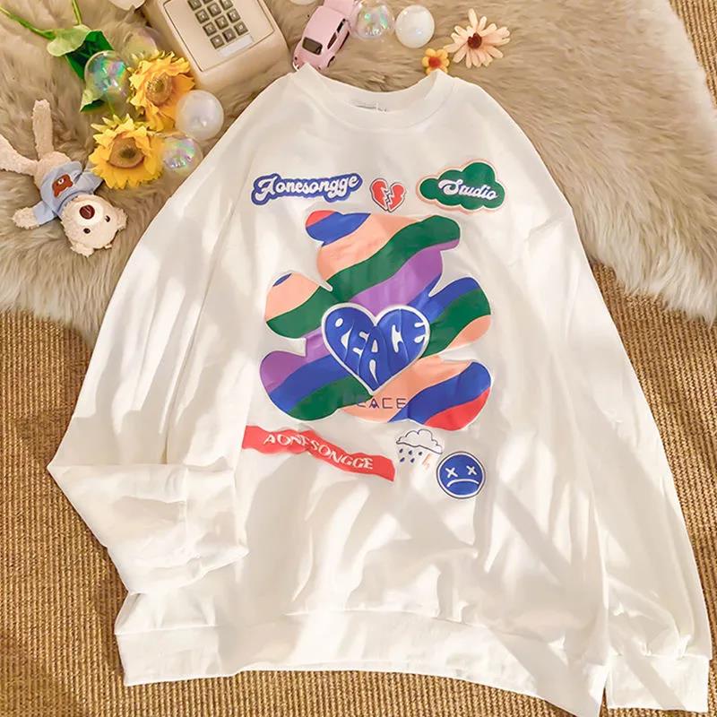 NRVP Áo Thun Nữ Dài Tay Cổ Tròn Thời Trang Hàn